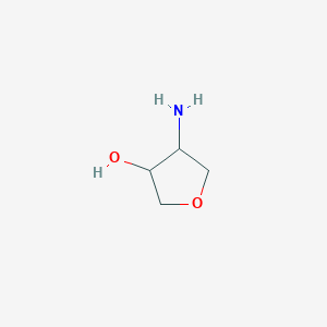 molecular formula C4H9NO2 B138653 4-Aminotetrahydrofuran-3-ol CAS No. 144870-96-2