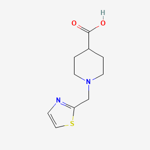 molecular formula C10H14N2O2S B1386530 1-(1,3-Thiazol-2-ylmethyl)piperidine-4-carboxylic acid CAS No. 1086380-54-2