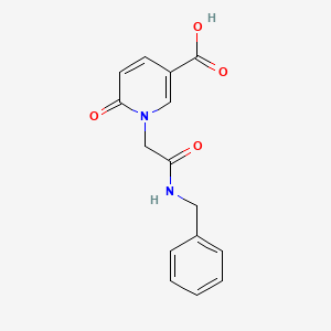 1-(Benzylcarbamoyl-methyl)-6-oxo-1,6-dihydro-pyridine-3-carboxylic acid