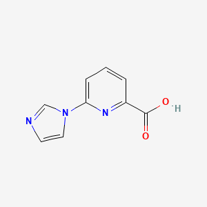 molecular formula C9H7N3O2 B1386537 6-(1H-Imidazol-1-yl)pyridine-2-carboxylic acid CAS No. 1083402-25-8