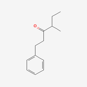 molecular formula C13H18O B13865375 4-Methyl-1-phenylhexan-3-one 