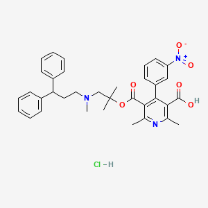 molecular formula C35H38ClN3O6 B13865377 Desmethyl Dehydro Lercanidipine Hydrochloride 