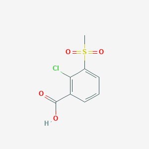 molecular formula C8H7ClO4S B13865397 2-chloro-3-(Methylsulfonyl)benzoic acid 