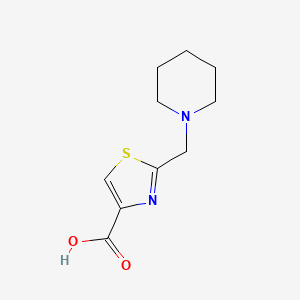 molecular formula C10H14N2O2S B1386543 2-(Piperidin-1-ylmethyl)thiazole-4-carboxylic acid CAS No. 921147-03-7