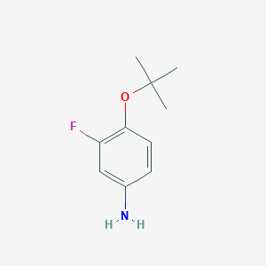 molecular formula C10H14FNO B1386544 4-tert-Butoxy-3-fluoroaniline CAS No. 1039941-26-8