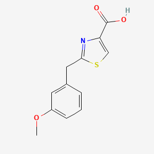 molecular formula C12H11NO3S B1386545 2-(3-Methoxybenzyl)-1,3-thiazole-4-carboxylic acid CAS No. 1086380-17-7