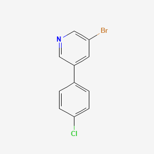 molecular formula C11H7BrClN B1386548 3-Bromo-5-(4-chlorophenyl)pyridine CAS No. 675590-22-4