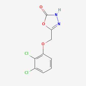 molecular formula C9H6Cl2N2O3 B1386550 5-[(2,3-Dichlorophenoxy)methyl]-1,3,4-oxadiazol-2(3H)-one CAS No. 1086376-09-1
