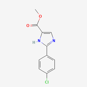 molecular formula C11H9ClN2O2 B13865500 methyl 2-(4-chlorophenyl)-1H-imidazole-5-carboxylate 