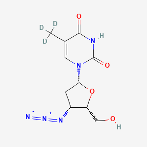 molecular formula C10H13N5O4 B13865520 3'-epi-Azido-3'-deoxythymidine-d3 