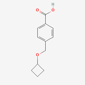 molecular formula C12H14O3 B13865549 4-(Cyclobutyloxymethyl)benzoic acid 
