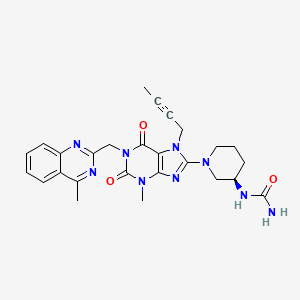 molecular formula C26H29N9O3 B13865569 N-Carbamoyl Linagliptin 