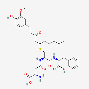 molecular formula C33H45N3O9S B13865570 Asp-6-shogaol-Phe 