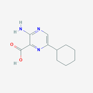 molecular formula C11H15N3O2 B13865582 3-Amino-6-cyclohexylpyrazine-2-carboxylic acid 