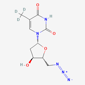 molecular formula C10H13N5O4 B13865607 5'-Azido-5'-deoxythymidine-d3 