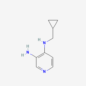 molecular formula C9H13N3 B1386562 N4-(cyclopropylmethyl)pyridine-3,4-diamine CAS No. 1040043-50-2