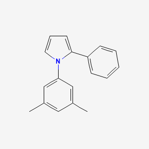 molecular formula C18H17N B13865623 1-(3,5-Dimethylphenyl)-2-phenylpyrrole 