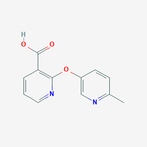 molecular formula C12H10N2O3 B1386564 2-(6-Methyl-pyridin-3-yloxy)-nicotinic acid CAS No. 1019107-97-1