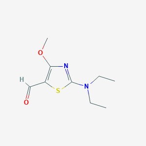 molecular formula C9H14N2O2S B1386565 2-Diethylamino-4-methoxy-thiazole-5-carbaldehyde CAS No. 1019108-01-0