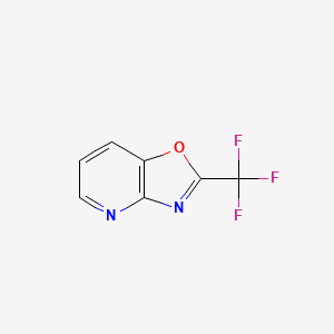 molecular formula C7H3F3N2O B1386567 2-(三氟甲基)噁唑并[4,5-b]吡啶 CAS No. 894406-63-4