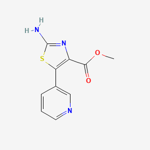 molecular formula C10H9N3O2S B1386568 Methyl 2-Amino-5-pyridin-3-yl-1,3-thiazole-4-carboxylate CAS No. 1086375-64-5