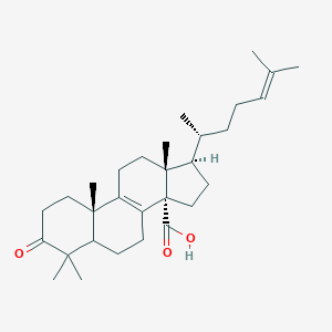 (10S,13R,14S,17R)-4,4,10,13-tetramethyl-17-[(2R)-6-methylhept-5-en-2-yl]-3-oxo-1,2,5,6,7,11,12,15,16,17-decahydrocyclopenta[a]phenanthrene-14-carboxylic acid