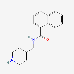 molecular formula C17H20N2O B13865732 N-(Piperidin-4-ylmethyl)naphthalene-1-carboxamide 