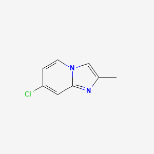 molecular formula C8H7ClN2 B1386575 7-Chloro-2-methylimidazo[1,2-a]pyridine CAS No. 1086376-53-5