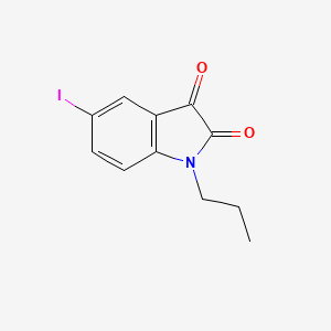molecular formula C11H10INO2 B13865827 5-iodo-1-propyl-1H-indole-2,3-dione 