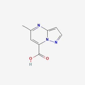 molecular formula C8H7N3O2 B1386588 5-Methylpyrazolo[1,5-a]pyrimidine-7-carboxylic acid CAS No. 1011363-90-8