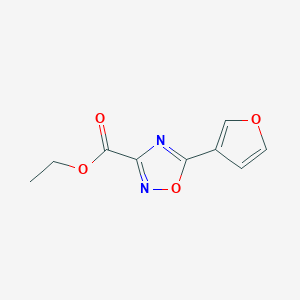 molecular formula C9H8N2O4 B1386591 Ethyl 5-(3-Furyl)-1,2,4-oxadiazole-3-carboxylate CAS No. 1086375-75-8