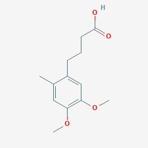 molecular formula C13H18O4 B1386597 4-(4,5-Dimethoxy-2-methyl-phenyl)-butyric acid CAS No. 6575-52-6