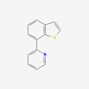 molecular formula C13H9NS B13865975 2-(1-Benzothiophen-7-yl)pyridine 