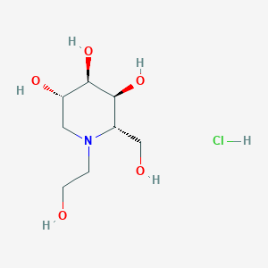 molecular formula C8H18ClNO5 B13865981 N-(2-Hydroxyethyl)-1-deoxy-L-altronojirimycin Hydrochloride Salt 