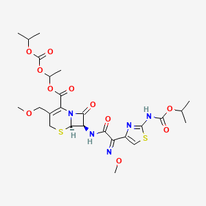 molecular formula C25H33N5O11S2 B13865988 CefpodoximeProxetilIsopropylcarbamate 