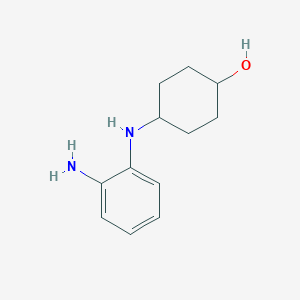 molecular formula C12H18N2O B1386599 (1R*,4R*)-4-(2-Aminophenylamino)cyclohexanol CAS No. 1233955-54-8