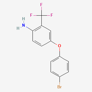 molecular formula C13H9BrF3NO B1386601 4-(4-Bromophenoxy)-2-(trifluoromethyl)aniline CAS No. 1040341-48-7
