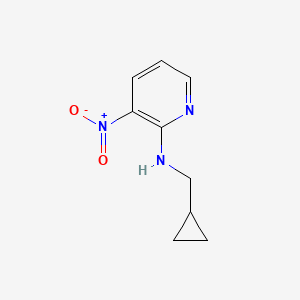 molecular formula C9H11N3O2 B1386602 N-(cyclopropylmethyl)-3-nitropyridin-2-amine CAS No. 1022146-55-9