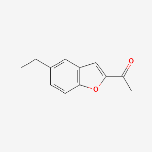 molecular formula C12H12O2 B1386603 1-(5-Ethyl-1-benzofuran-2-yl)ethan-1-one CAS No. 106989-39-3