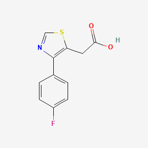 molecular formula C11H8FNO2S B1386605 [4-(4-Fluoro-phenyl)-thiazol-5-yl]-acetic acid CAS No. 1083299-81-3