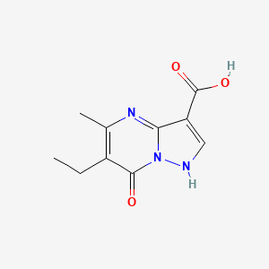 molecular formula C10H11N3O3 B1386607 6-Ethyl-7-hydroxy-5-methylpyrazolo[1,5-a]pyrimidine-3-carboxylic acid CAS No. 656818-38-1