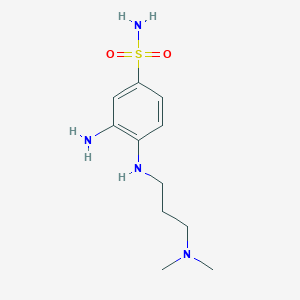 molecular formula C11H20N4O2S B13866074 3-Amino-4-(3-(dimethylamino)propylamino)benzenesulfonamide 