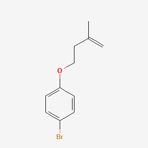 molecular formula C11H13BrO B13866075 4-Bromophenyl 3-methylbut-3-en-1-yl ether 