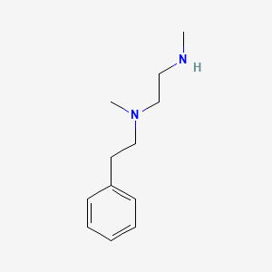 molecular formula C12H20N2 B13866116 N,N'-dimethyl-N'-(2-phenylethyl)ethane-1,2-diamine 