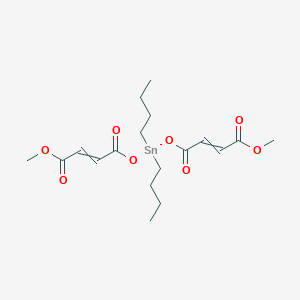 molecular formula C18H28O8Sn B13866121 di-N-butylbis(methylmaleate)tin 