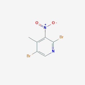 molecular formula C6H4Br2N2O2 B1386613 2,5-Dibromo-4-methyl-3-nitropyridine CAS No. 947534-69-2