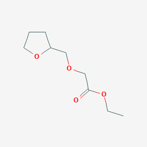 molecular formula C9H16O4 B1386615 Ethyl 2-(tetrahydro-2-furanylmethoxy)acetate CAS No. 836657-20-6