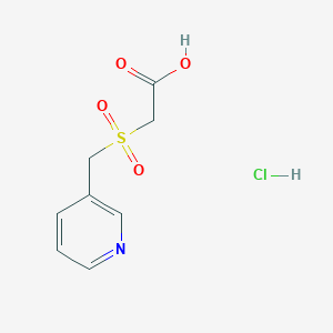 2-(Pyridin-3-ylmethanesulfonyl)acetic acid hydrochloride