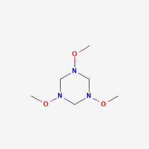 molecular formula C6H15N3O3 B13866242 1,3,5-Trimethoxy-1,3,5-triazinane CAS No. 55027-94-6
