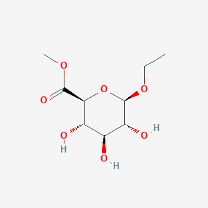 molecular formula C9H16O7 B13866249 Ethyl beta-D-Glucuronide Methyl Ester 